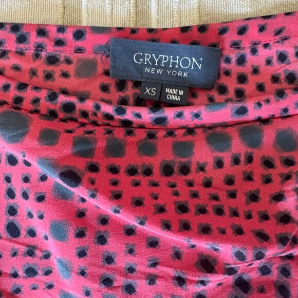 Gryphon New York Silk Maxi Skirt – Pink, Grey & Black - Picture 2 of 5